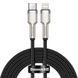 Кабель Baseus Cafule Metal Data USB кабель Type-C to iP PD 20W 2m (CATLJK-B01) Black 212256 фото 2