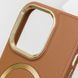 Шкіряний чохол SnapCase with MagSafe для Apple iPhone 14 Pro (6.1") Brown 328992 фото 7