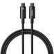 Cable Baseus Tungsten Gold Type-C To Type-C 240W (CAWJ040001) 1m Black 276756 фото 6