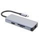 HUB Proove Iron Link 6in1 Type-C To 2USB3.0 + SD/TF + RJ45 + HDMI (HBI700010004) Silver 314083 фото 3