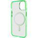 Чохол TPU Iris with MagSafe для Apple iPhone 12 Pro Max (6.7") Салатовий 272111 фото 4