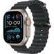 Ремінець Apple Watch Ocean Band Black - Natural Titanium Finish 44/45/46/49mm (MXTL3) 326372 фото 1
