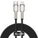 Кабель Baseus Cafule Metal Data USB кабель Type-C to iP PD 20W 2m (CATLJK-B01) Black 212256 фото 1