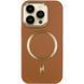 Шкіряний чохол SnapCase with MagSafe для Apple iPhone 14 Pro (6.1") Brown 328992 фото 2