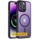 TPU+PC чохол Metal Buttons with MagSafe Colorful для Apple iPhone 16 Pro Max (6.9") Темно-фіолетовий 316997 фото 1