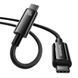 Cable Baseus Tungsten Gold Type-C To Type-C 240W (CAWJ040001) 1m Black 276756 фото 11
