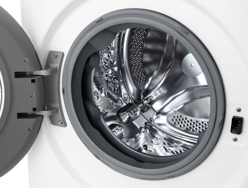 Пральна машина LG фронтальна, 10кг, 1400, A, 57см, дисплей, пара, інвертор, білий 399903 фото