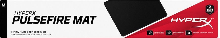 Ігрова поверхня HyperX Pulsefire Mat, M (360x300x3мм), чорний (4Z7X3AA) 364554 фото