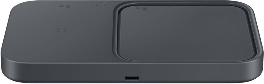 Зарядний пристрій бездротовий Samsung Duo 15Вт з блоком живлення, сірий темний (EP-P5400TBEGEU) 370505 фото