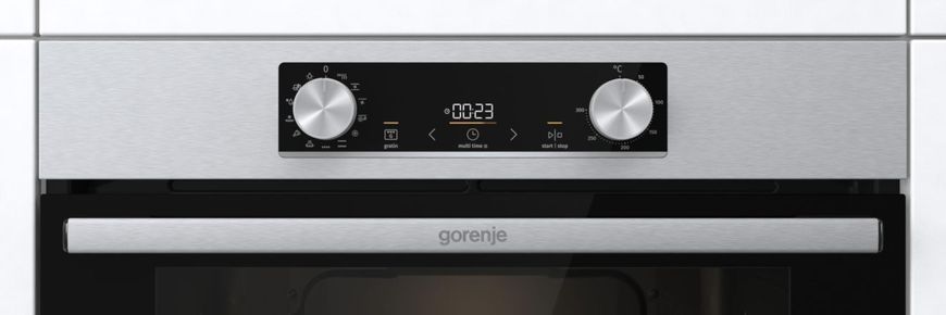 Комплект Gorenje (духовка електрична BO6737E02XK + варильна поверхня газова G642ABX), 743550, нерж. (SET_BO6737E02XK_G642ABX) 375286 фото