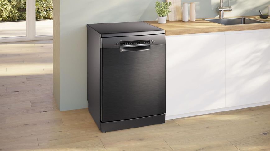 Посудомийна машина Bosch, 12компл., A++, 60см, дисплей, чорний (SMS4IKC62T) 382531 фото