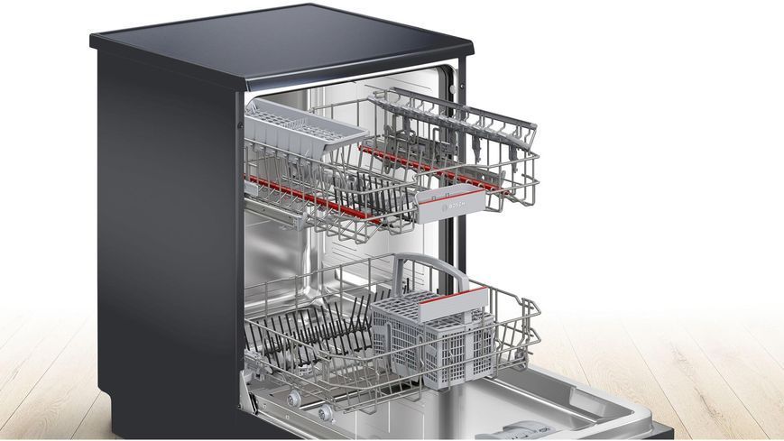 Посудомийна машина Bosch, 12компл., A++, 60см, дисплей, чорний (SMS4IKC62T) 382531 фото