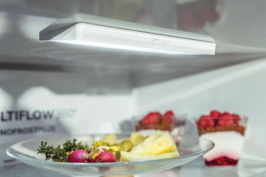 Холодильник з нижн. мороз. камерою Gorenje, 185х60х60см, 2 двері,203(99)л, А++, Total NF, Зона св-ті, Зовн. Диспл, нерж (NRK6192AXL4) 375754 фото