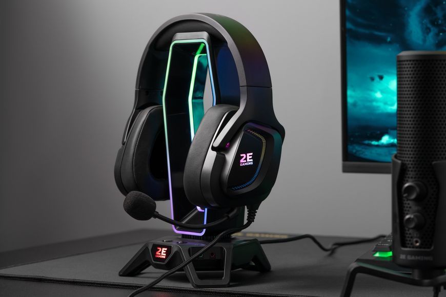 Гарнітура ігрова 2E GAMING HG340, 7.1, USB-A, RGB, 2м, чорний (2E-HG340BK-7.1) 362146 фото
