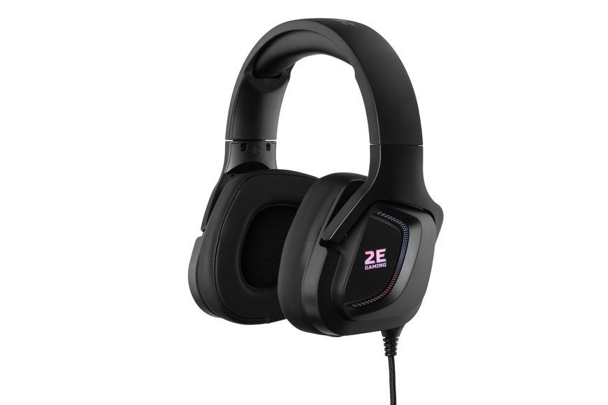 Гарнітура ігрова 2E GAMING HG340, 7.1, USB-A, RGB, 2м, чорний (2E-HG340BK-7.1) 362146 фото