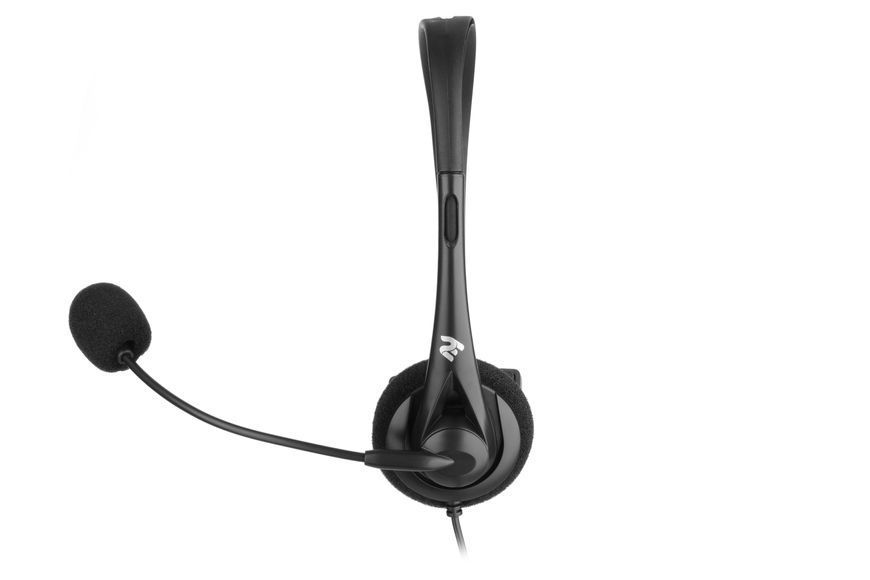 Гарнітура ПК моно On-ear 2E CH11 USB, omni-mic, 2м, чорний (2E-CH11MU) 364287 фото