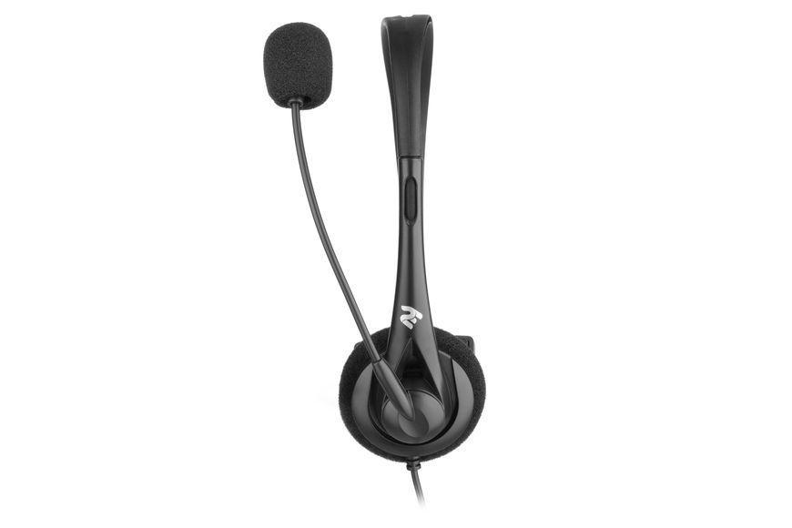 Гарнітура ПК моно On-ear 2E CH11 USB, omni-mic, 2м, чорний (2E-CH11MU) 364287 фото