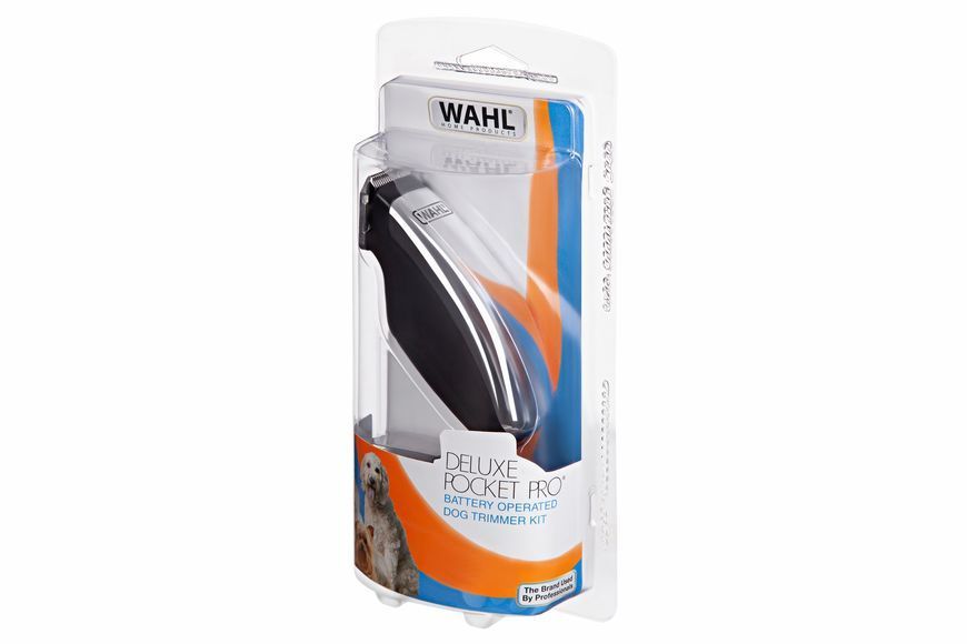 Машинка для стрижки тварин WAHL Pocket Pro Deluxe, ААx2, в комплекті, насадок-2, сталь, чорно-сріблястий (09962-2016) 362010 фото