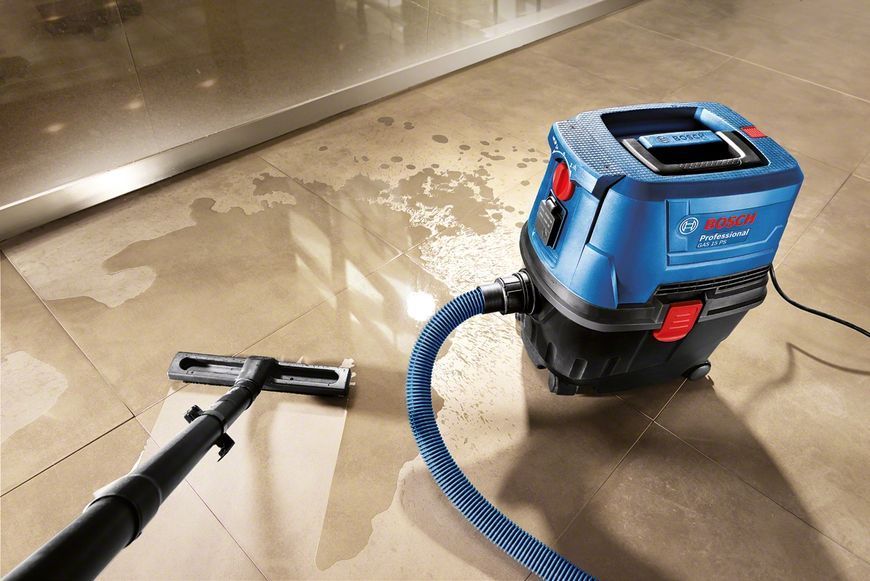 Пилосос професійний Bosch GAS 15 PS, 1100Вт, 220мБар, контейнер 15л, 8кг (0.601.9E5.100) 373408 фото