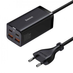 Зарядний Пристрій Baseus GaN3 Pro 100W (2 Type-C + 2 USB) (CCGP000101) Black 256612 фото