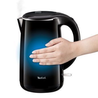 Електрочайник Tefal Safe`tea 1.7л, Strix, пластик, чорний глянець (KO260830) 371405 фото