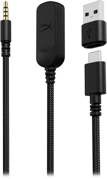 Гарнітура ігрова HyperX Cloud III, mini-jack/USB-A/USB-C, 1.2м/1.3м, чорний (727A8AA) 367198 фото
