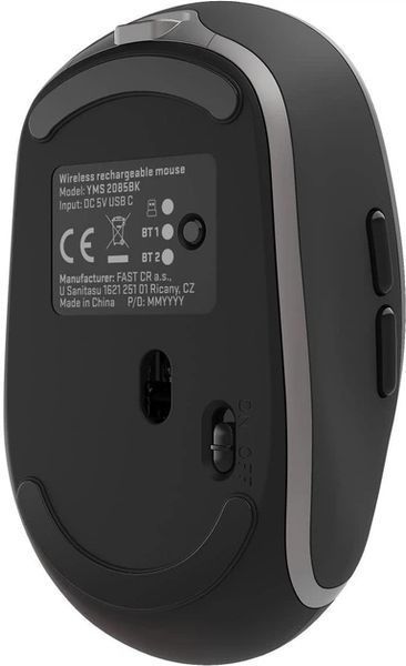 Миша YENKEE YMS 2085BK NOBLE, BT, Чорний 393246 фото
