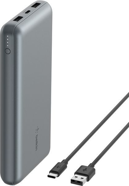 Акумулятор портативний літій-іонний Power Bank Belkin 10000мА&middot;год, 15Вт, 2хUSB-A/USB-C, чорний (BPB011BTBK) 367672 фото
