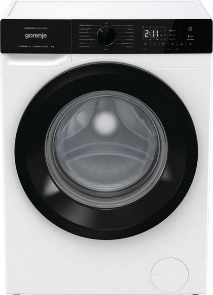 Пральна машина Gorenje фронтальна, 7кг, 1400, A+++, 47см, дисплей, пар, інвертор, білий 384770 фото