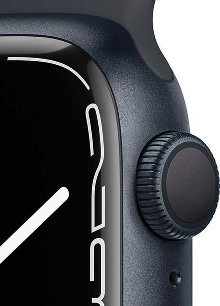 Смарт-годинник Apple Watch Series 7 GPS 41mm Midnight Aluminum Case With Midnight Sport Band (MKMX3) 217295 фото