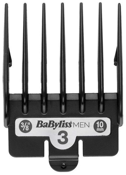 Машинка для стриження Babyliss, мережа+акум., вібраційний мотор, насадок-10, кейс, чохол, гребінець у компл., сталь, сірий (E996E) 366418 фото
