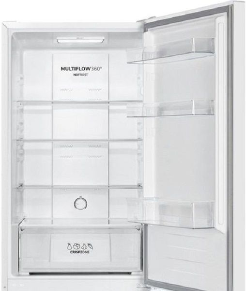 Холодильник з нижн. мороз. камерою Gorenje, 178,5x59,5x59см, 2 двері, 207(80)л, А++, NF+, Зона св-ті, Внутр. Диспл, Білий (NRK6182PW4) 379823 фото