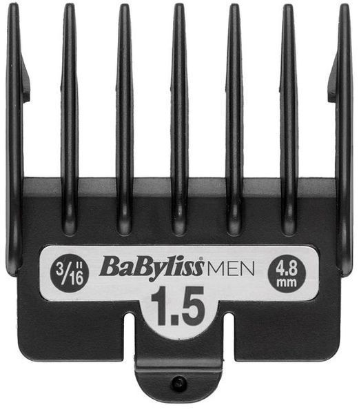 Машинка для стриження Babyliss, мережа+акум., вібраційний мотор, насадок-10, кейс, чохол, гребінець у компл., сталь, сірий (E996E) 366418 фото