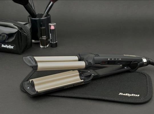 Плойка Babyliss, гофре , темп.режимів-3, 160-200С, природні хвилі, кераміка, чорний (C260E) 367036 фото