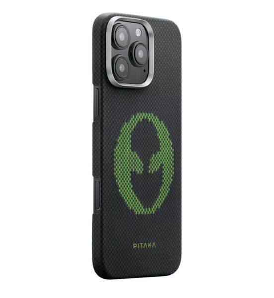 Чохол-накладка iPhone 16 Pro Max Pitaka Tactile Woven Case Aries Alienx (KI1601ALP) 377945 фото