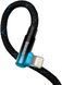 Кабель Baseus MVP 2 Elbow-shaped Fast Charging Data USB кабель Type-C To IP 20W 1m (CAVP000221) Black/Blue 260585 фото 4