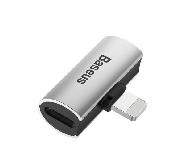 Адаптер Baseus iP Male To Dual IP Female Adapter L46 (CAL46-S1) Black/Silver 255228 фото