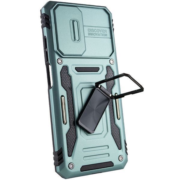 Ударостійкий чохол Camshield Army Ring для Xiaomi Redmi 10 Зелений / Light Green 259227 фото