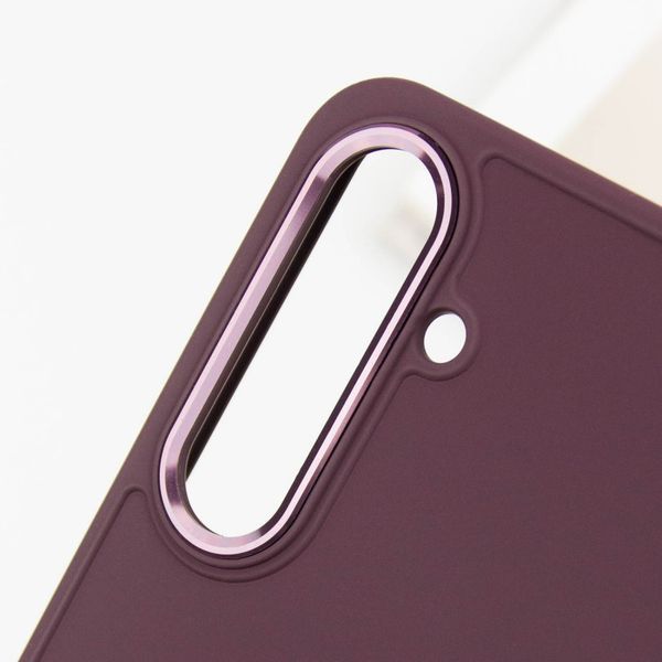 TPU чохол Bonbon Metal Style для Samsung Galaxy S23 Бордовий / Plum 264756 фото