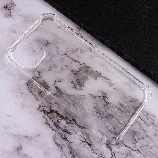 TPU чохол GETMAN Ease logo посилені кути для Apple iPhone 13 (6.1") Безбарвний (прозорий) 215276 фото