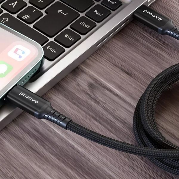 Кабель Proove Speed Line Type-C To Type С 240W USB 4.0 (1m) (CCSL60002201) Black 316276 фото