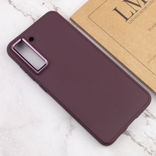TPU чохол Bonbon Metal Style для Samsung Galaxy S23 Бордовий / Plum 264756 фото