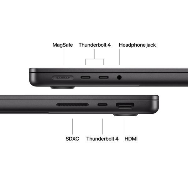 Ноутбук Apple MacBook Pro 14 14CPU/20GPU/48GB/2TB Space Black Z1FE000S0 (M4 Pro) Nano‑texture 354127 фото