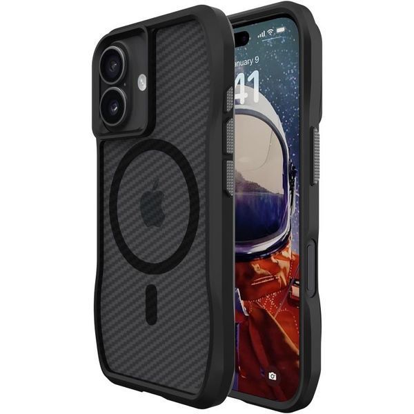 Чохол TPU Space Octagon with MagSafe для Apple iPhone 17 (6.3") Carbon Black 403412 фото