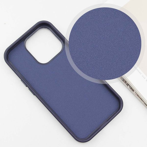 Шкіряний чохол SnapCase with MagSafe для Apple iPhone 14 Pro (6.1") Dark Blue 328993 фото