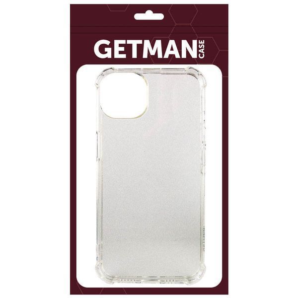 TPU чохол GETMAN Ease logo посилені кути для Apple iPhone 13 (6.1") Безбарвний (прозорий) 215276 фото