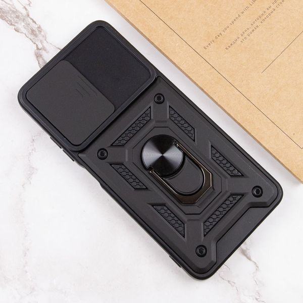 Ударостійкий чохол Camshield Serge Ring для Xiaomi Poco M6 Pro 5G Чорний 320584 фото
