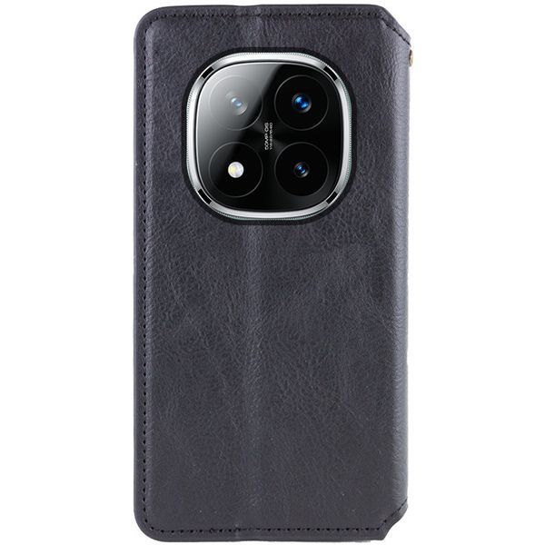 Шкіряний чохол-книжка GETMAN Cubic (PU) для Xiaomi Redmi Note 14 Pro 5G / 14 Pro+ Чорний 358699 фото