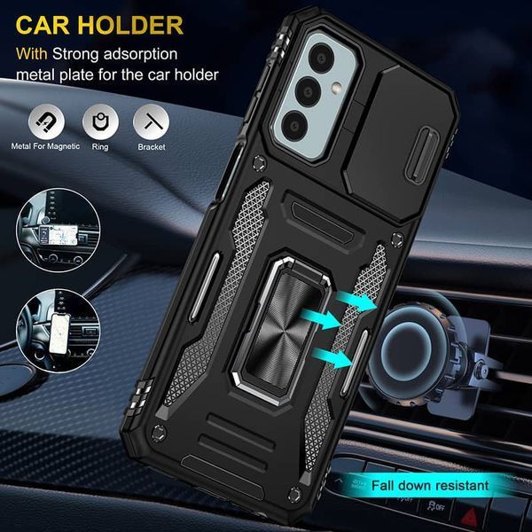 Ударостійкий чохол Camshield Army Ring для Samsung Galaxy A05s Чорний / Black 283634 фото
