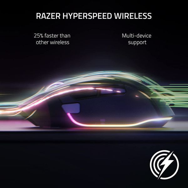 Миша Razer Basilisk V3 Pro, RGB, USB-A/WL/BT, білий (RZ01-04620200-R3G1) 375696 фото